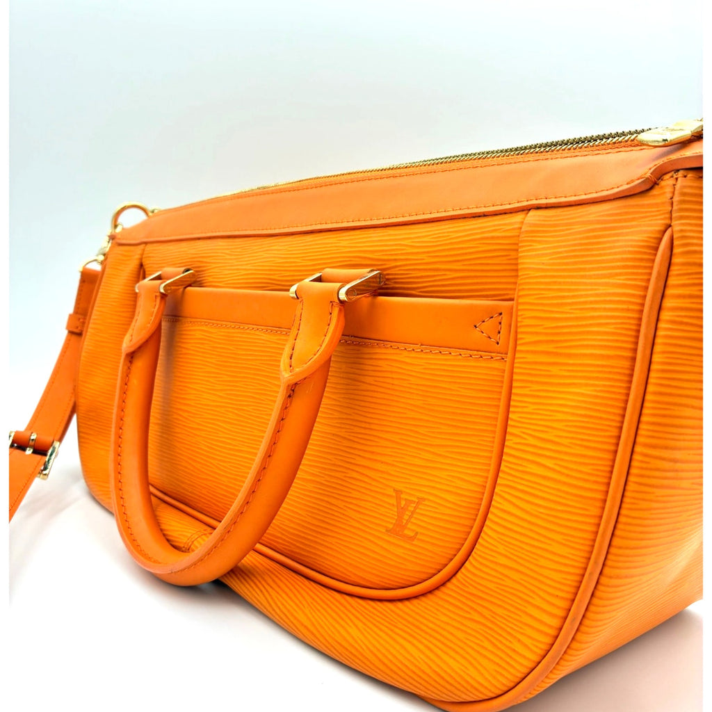 Epi Danura GM Mandarin Orange Leather Bag