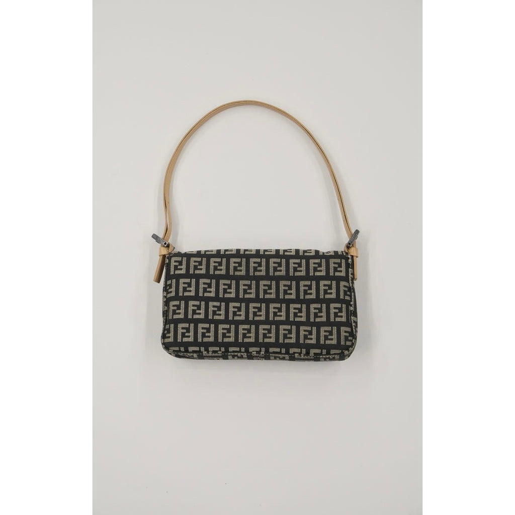 FF Zucchino Canvas Baguette Shoulder Bag