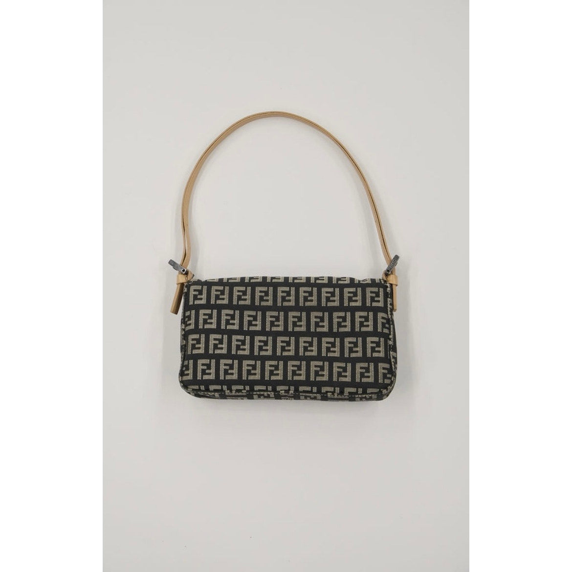 FF Zucchino Canvas Baguette Shoulder Bag