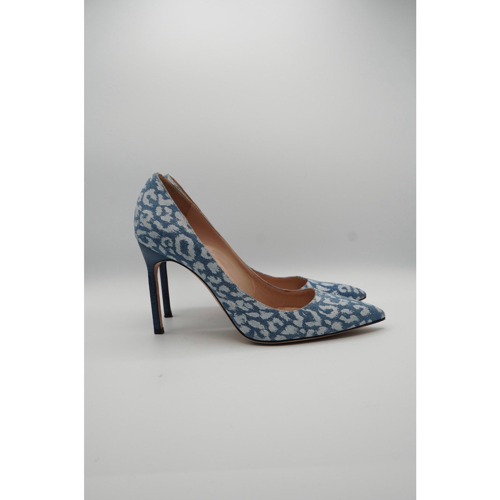 Denim Printed Pumps