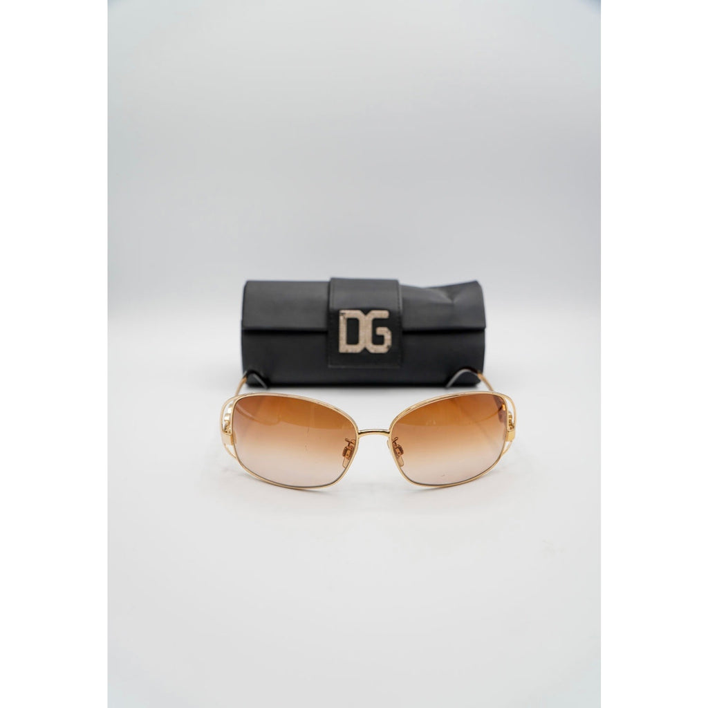 Sunglasses Gold and Crystal D&G Accents