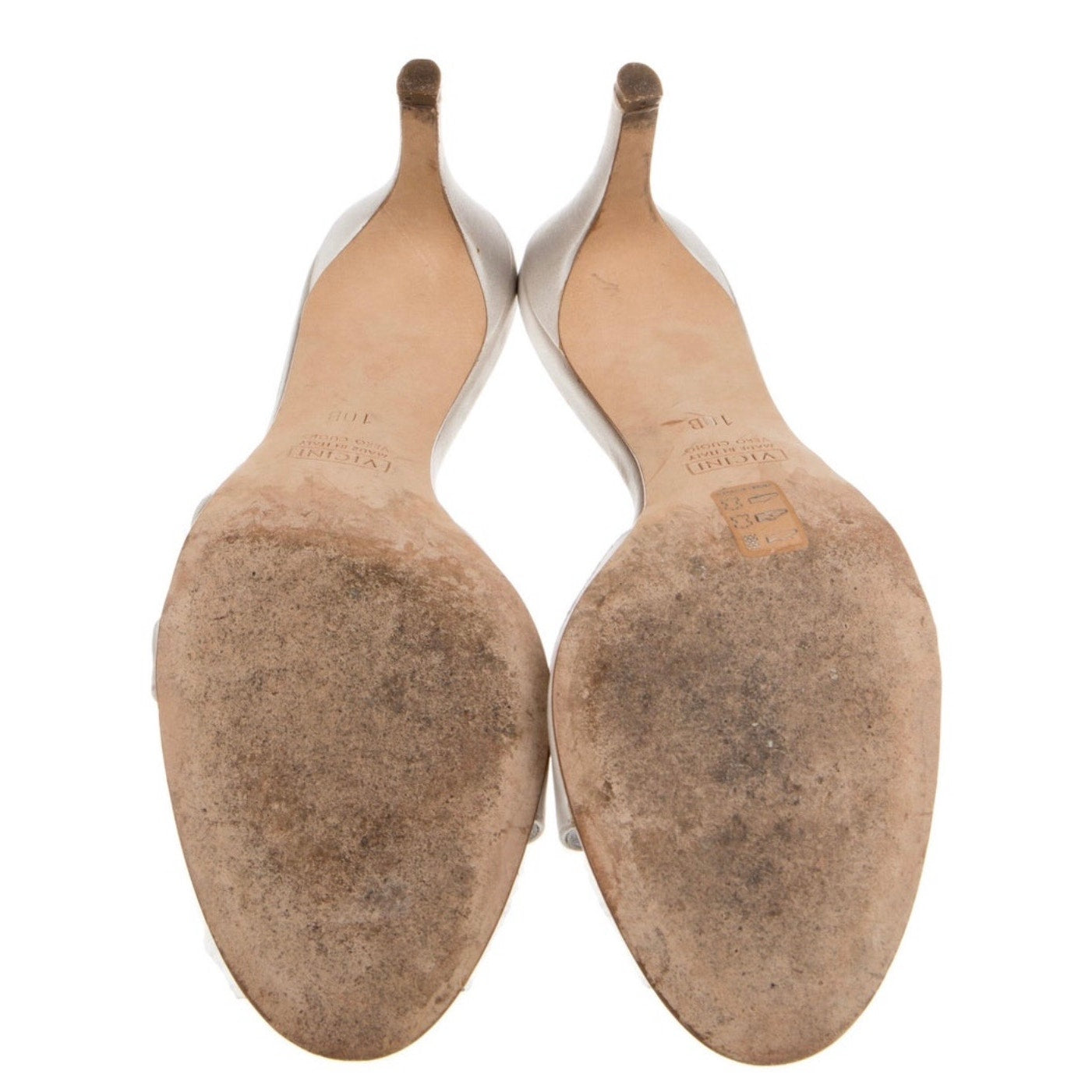 Purple Satin Crystal Embellished Mules