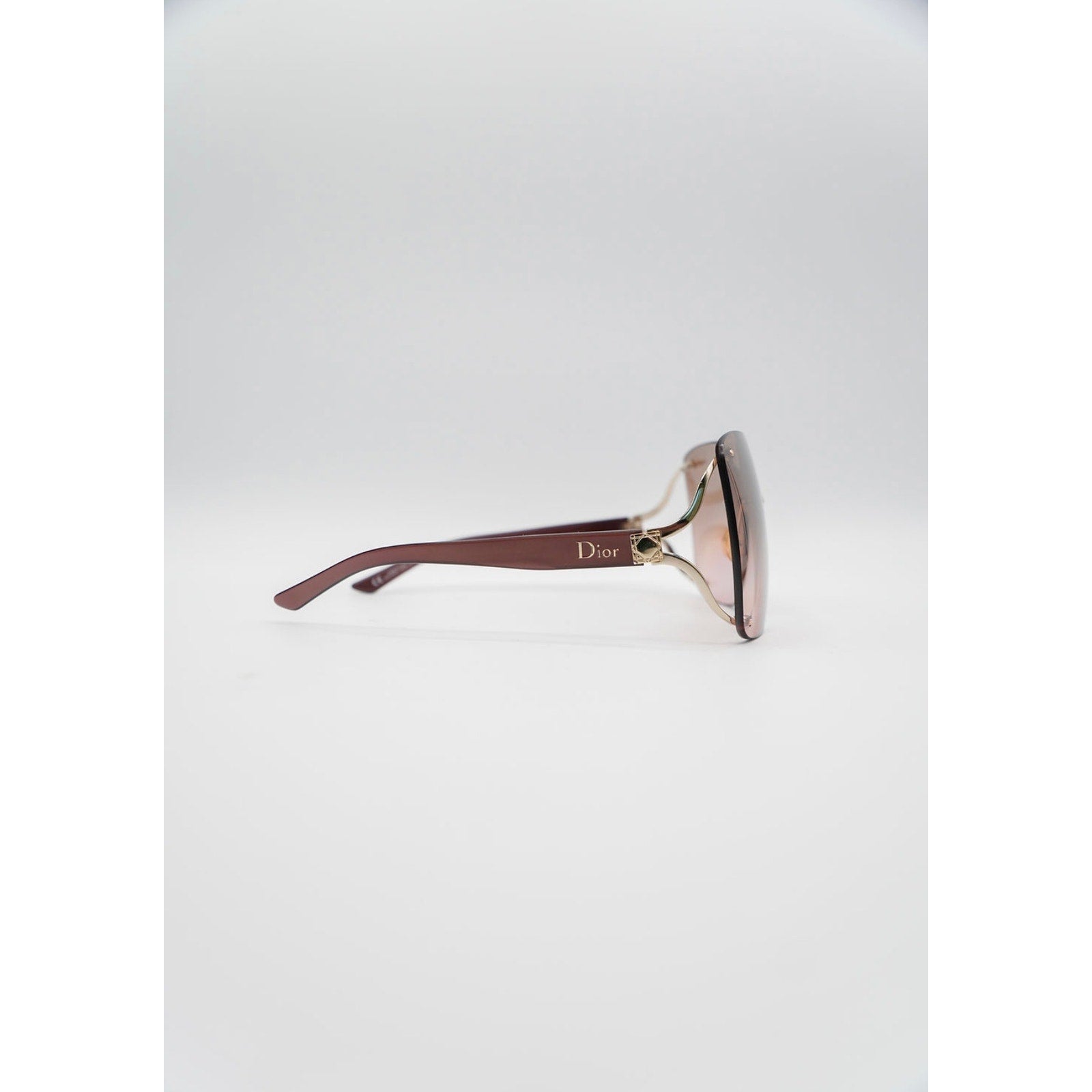 Sunglasses Oversized Brown and Gold