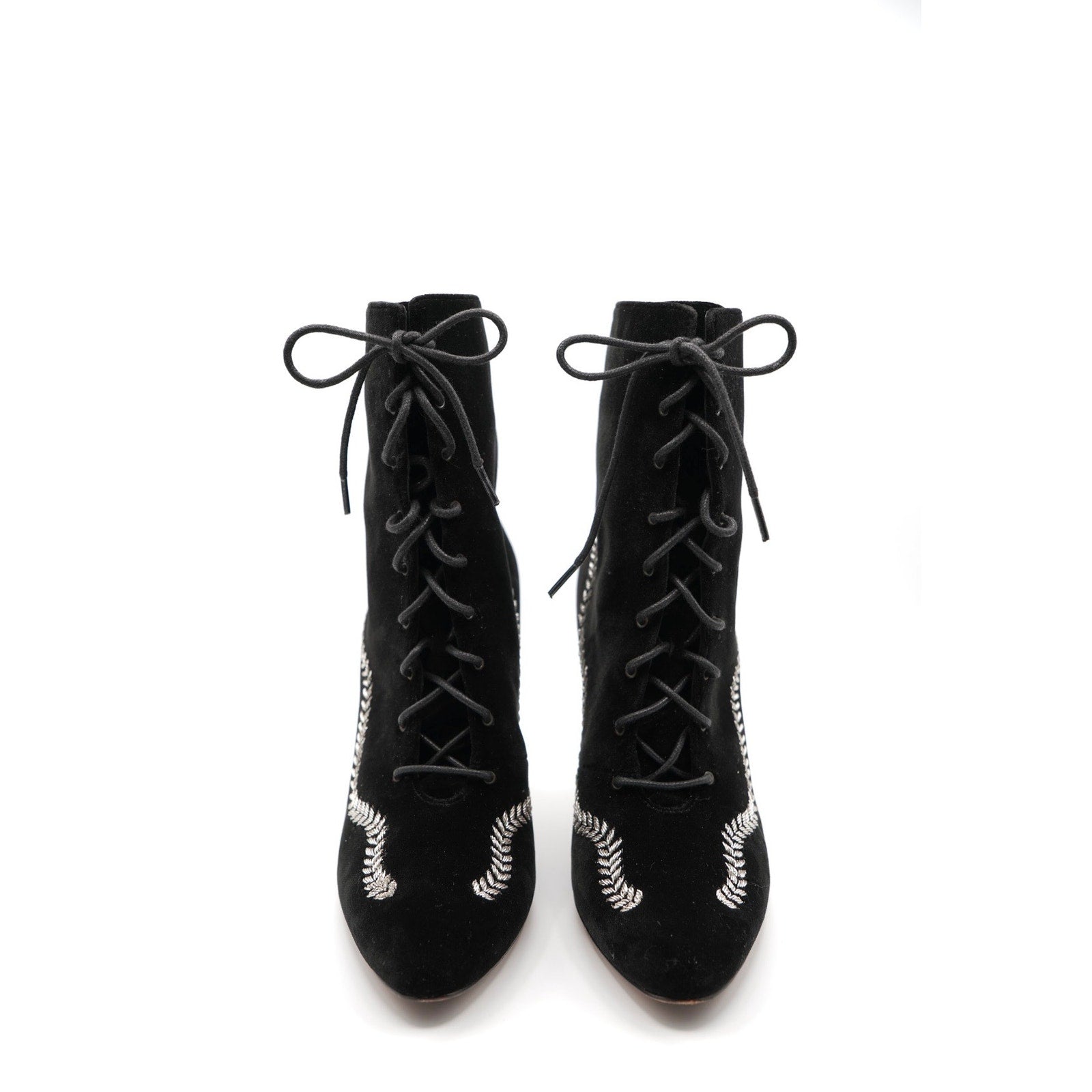 Velvet Lace Up Bootie