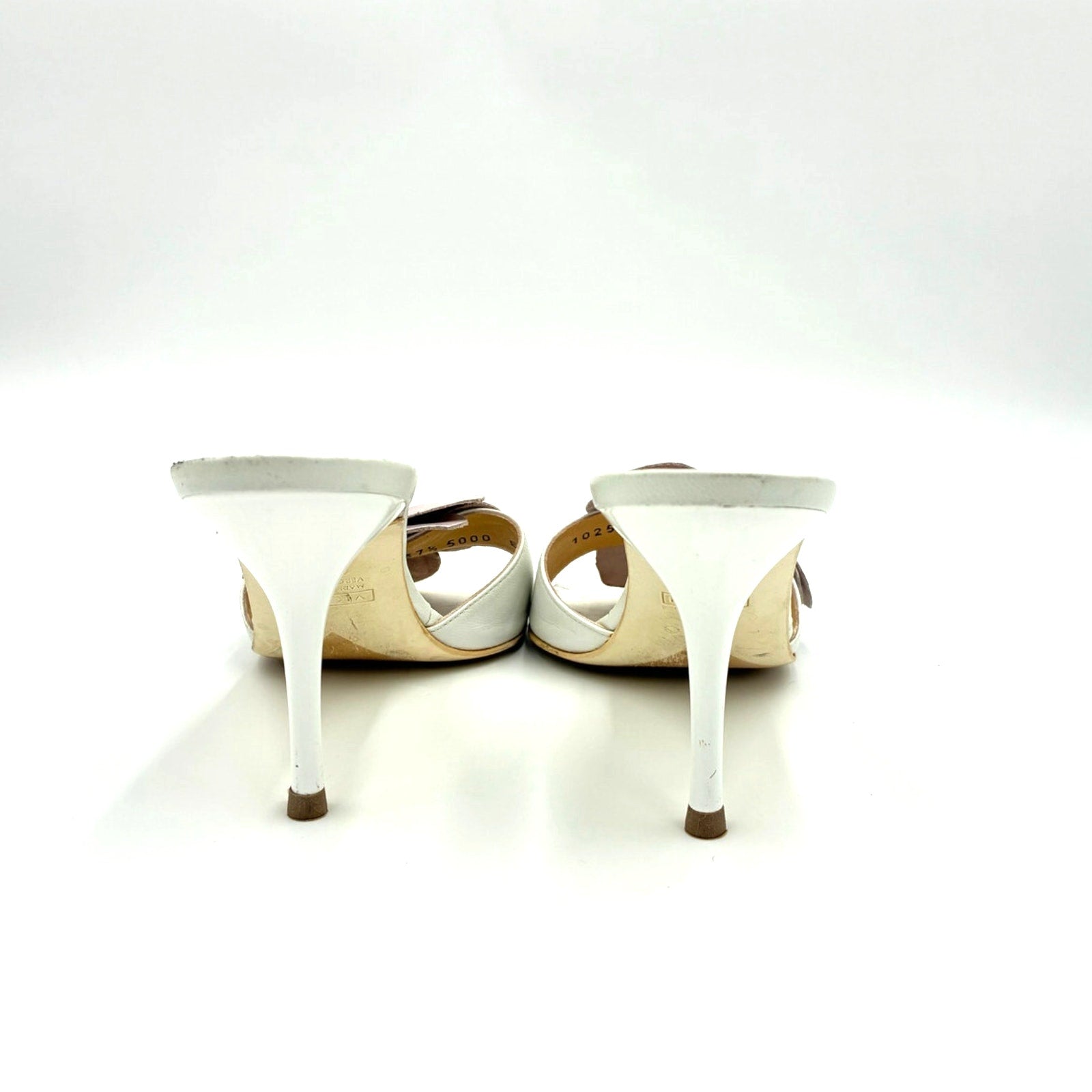 Lilac Flower Kitten Mules