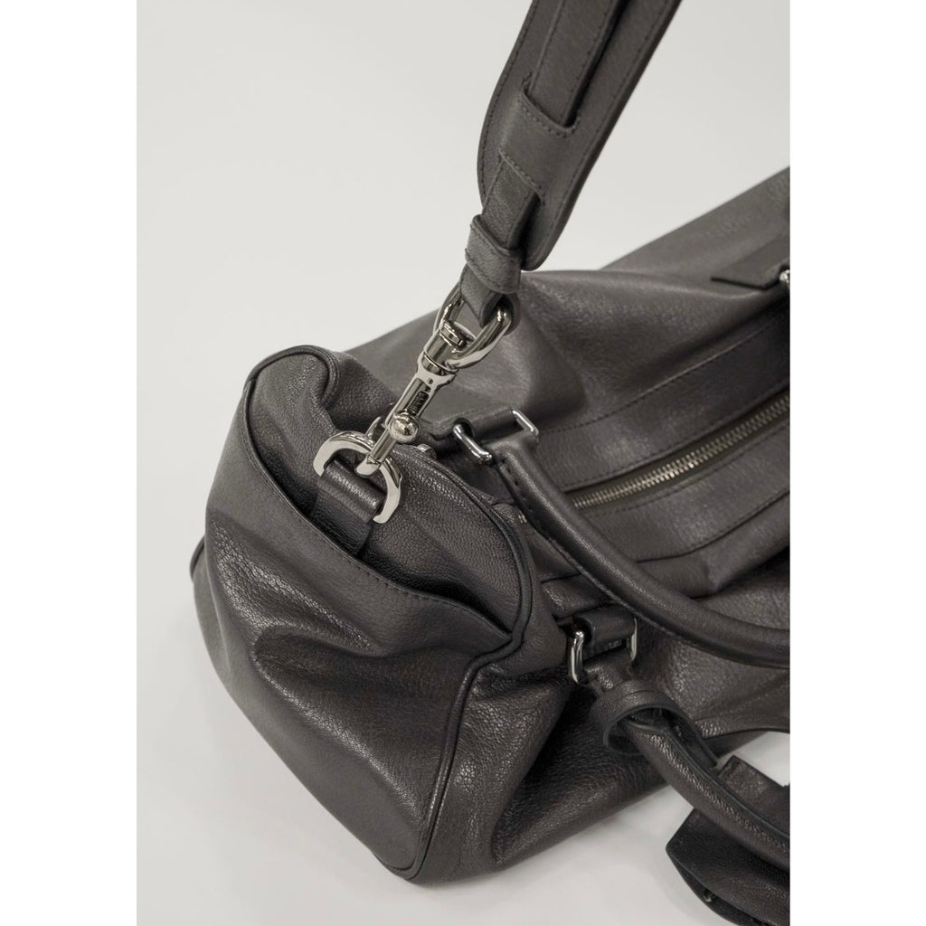 Amazona Vintage Grey Leather Top Handle Shoulder Bag