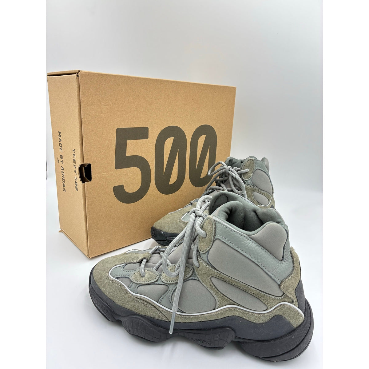 Mens 7 Adidas Yeezy 500 High Mist Slate High Top Sneakers 2021