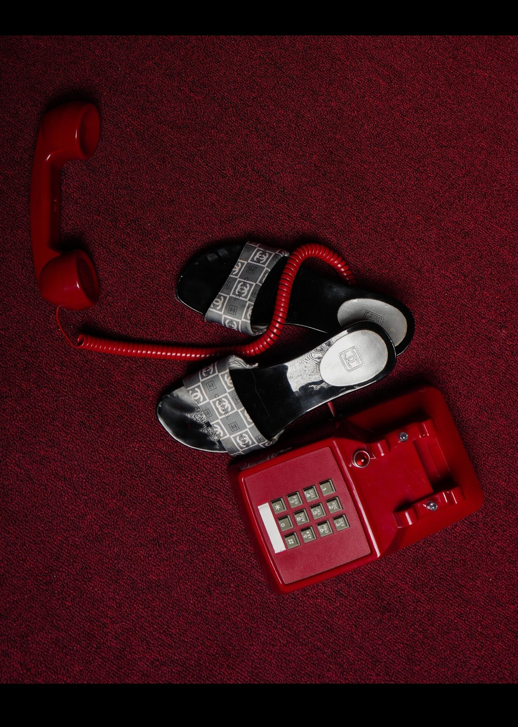 Vintage Grey & White CC Slides