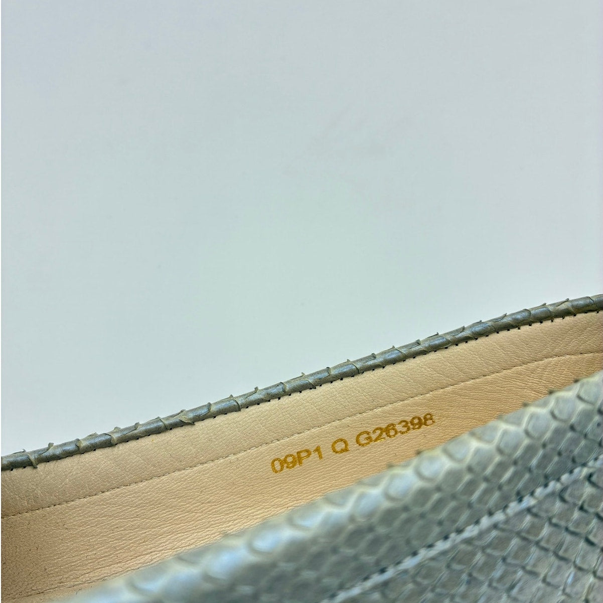 36.5 Chanel Vintage Metallic Leather CC Loafers