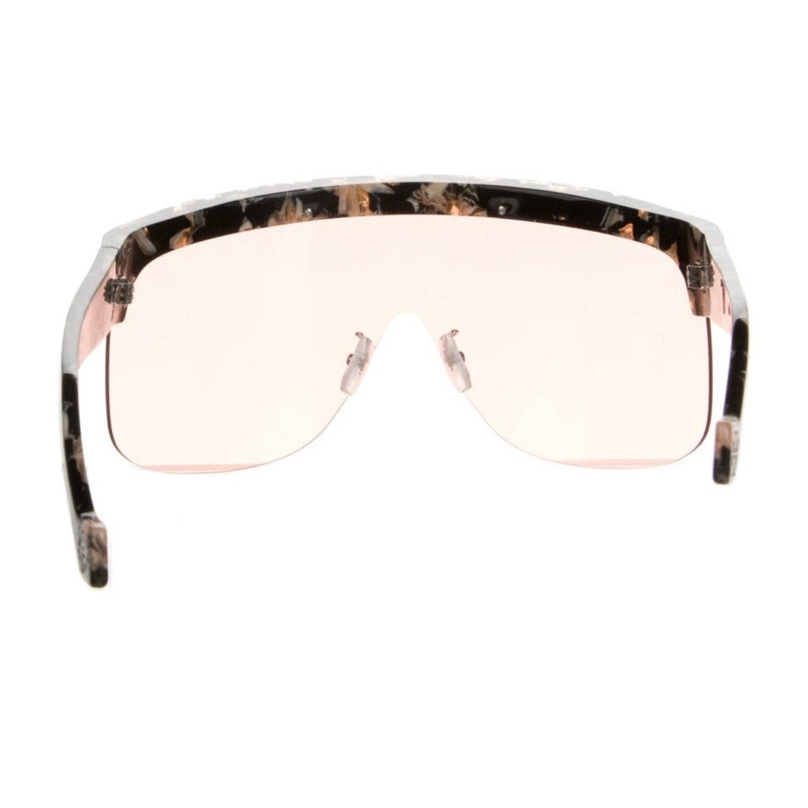 Pink Translucent Sheild Sunglasses