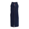 44 Vintage Denim Midi/Ankle Skirt
