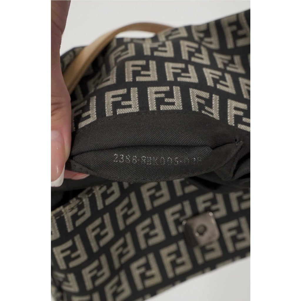 FF Zucchino Canvas Baguette Shoulder Bag