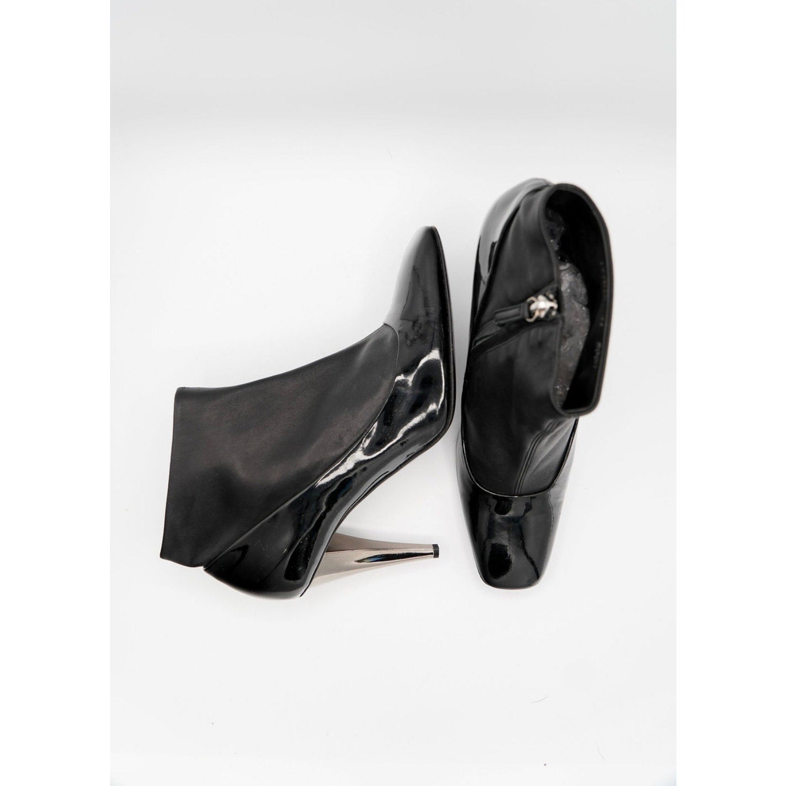 Black Patent & Leather Boots