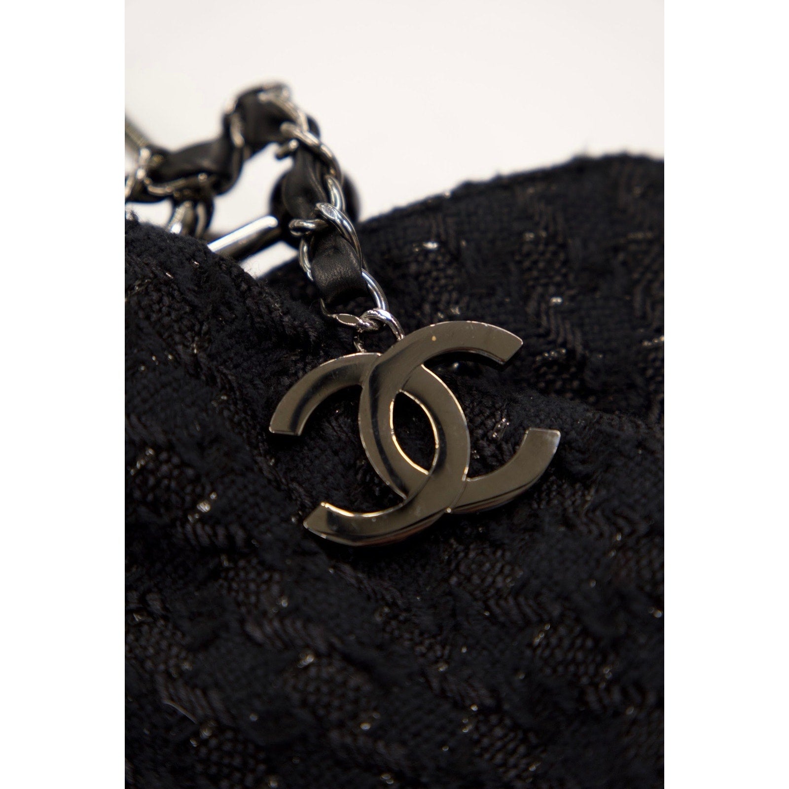 2005 CC Black Tweed Tote Bag