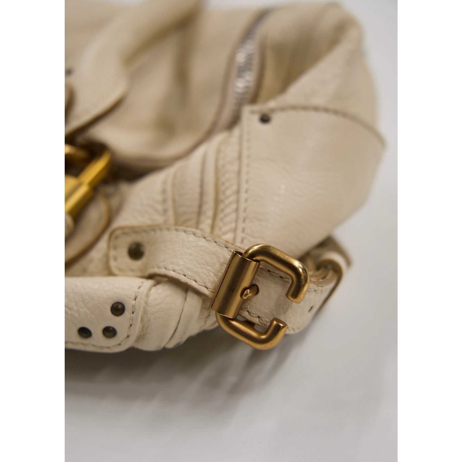 Vintage 2005 Ivory Leather with Gold Hardware