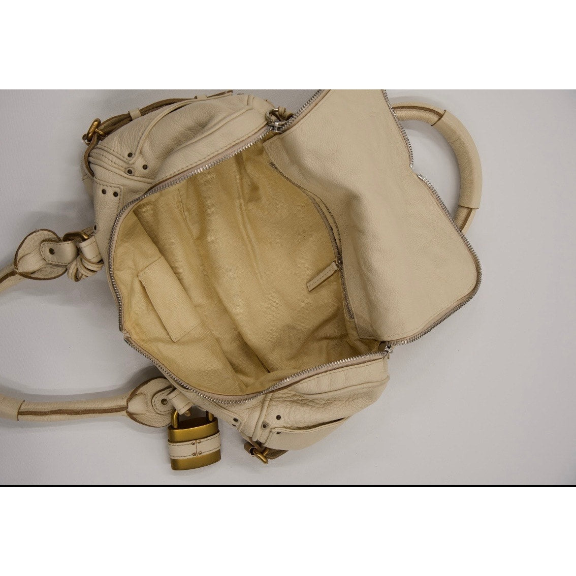 Vintage 2005 Ivory Leather with Gold Hardware