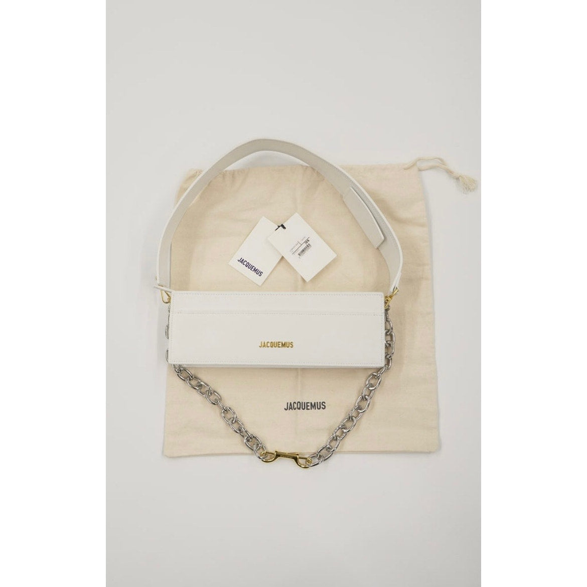 Le Ciuciu Leather White Shoulder Bag