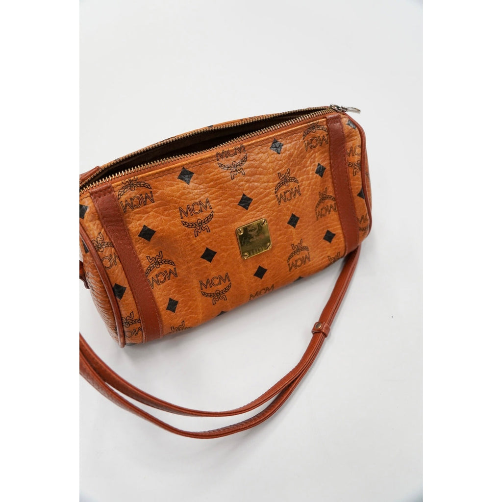 Vintage Brown Leather Braided Strap Hobo Bag