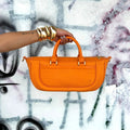 Epi Danura GM Mandarin Orange Leather Bag