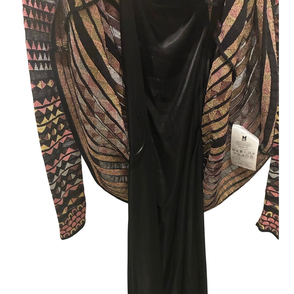 Small Missoni Knit Black & Pink Dress