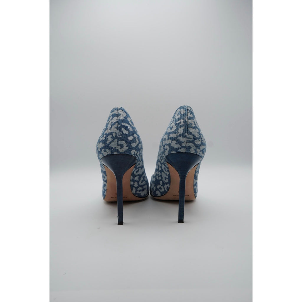 Denim Printed Pumps