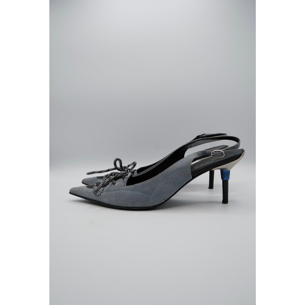 Suede Slingback Pumps