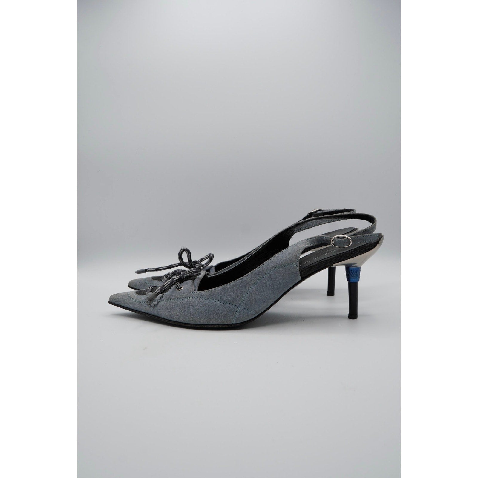 Suede Slingback Pumps