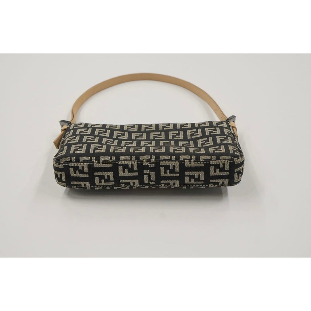 FF Zucchino Canvas Baguette Shoulder Bag