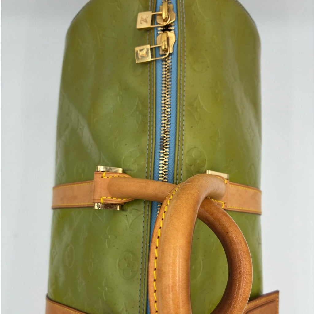 Vintage Monogram Vernis Mercer Green Boston Bag