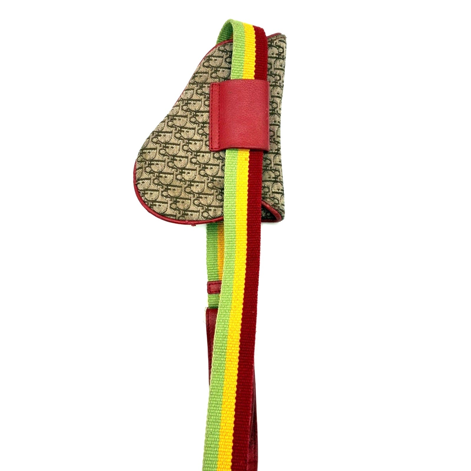 John Galliano 2004 Rasta Trotter Mini Saddle Belt Bag