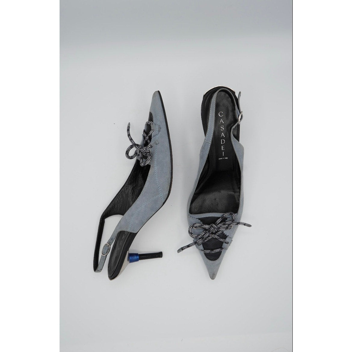 Suede Slingback Pumps