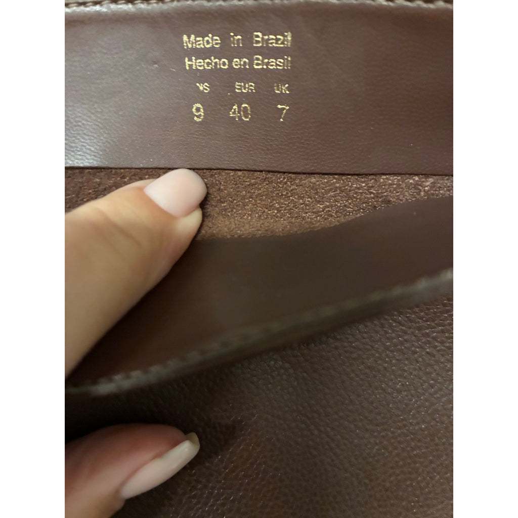 Chocolate Brown Soft Leather Slouchy Square Toe Boots