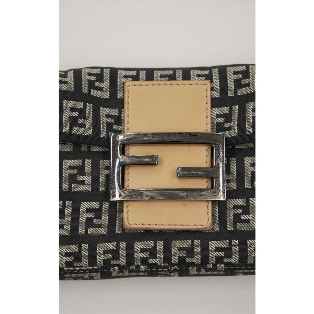 FF Zucchino Canvas Baguette Shoulder Bag