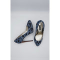 Denim Animal Print Pumps