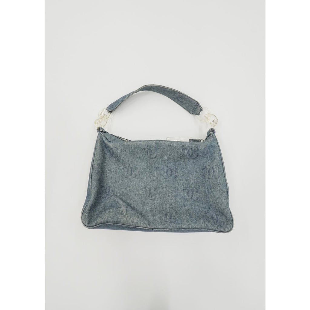 CC Denim Hobo Vintage Blue Shoulder Bag