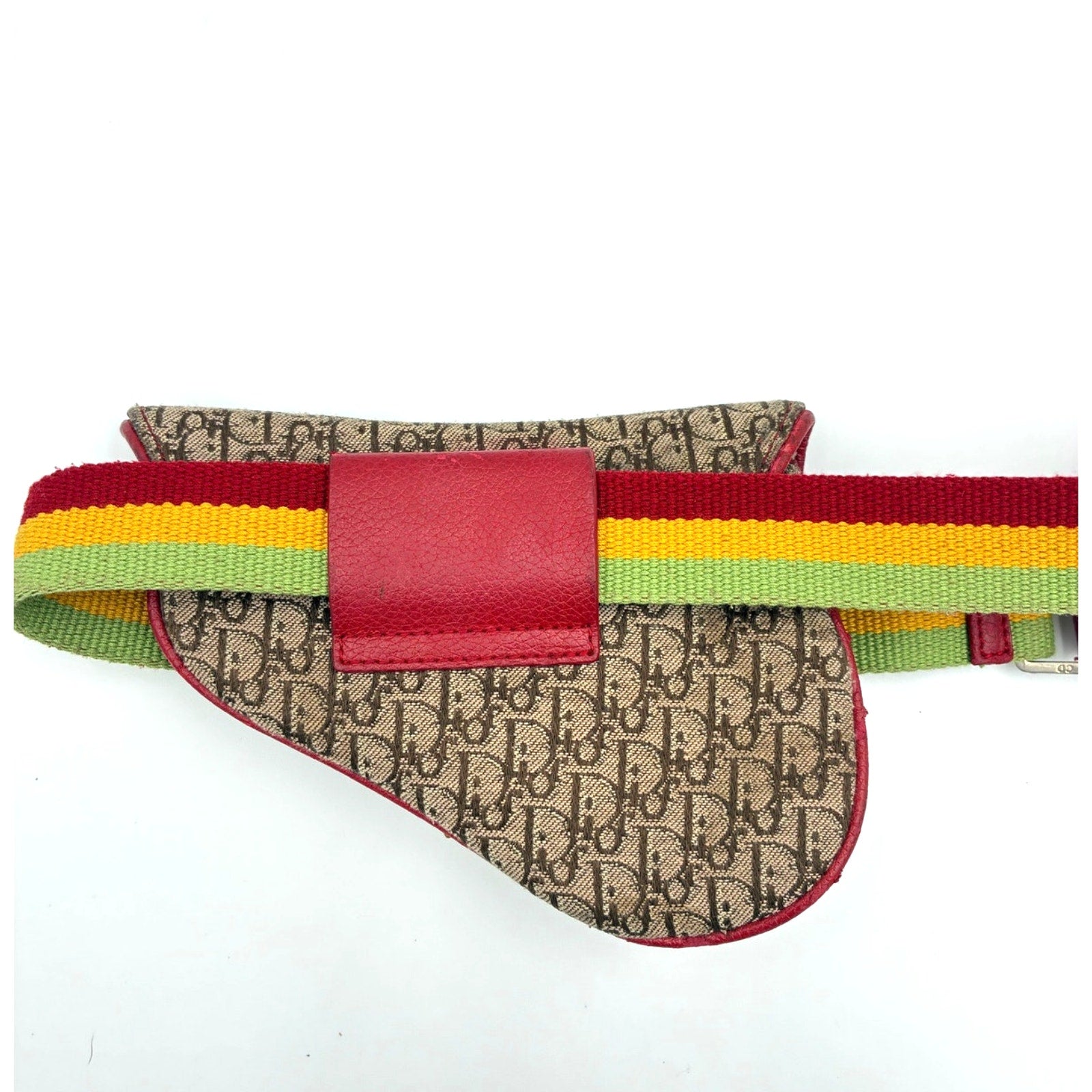 John Galliano 2004 Rasta Trotter Mini Saddle Belt Bag