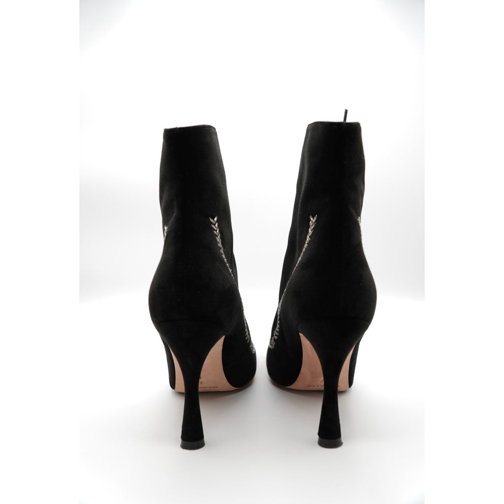 Velvet Lace Up Bootie