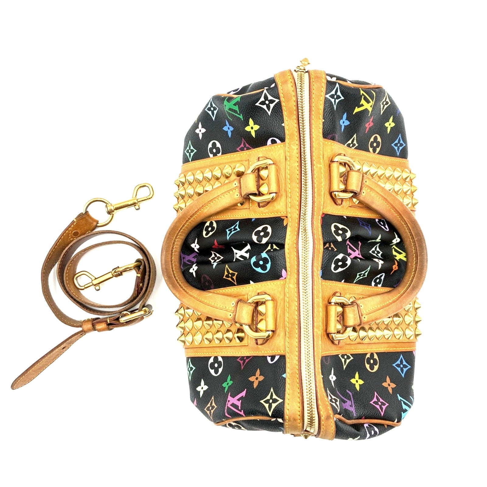 Murakami Multicolor Courtney MM Gold Studs and Strap