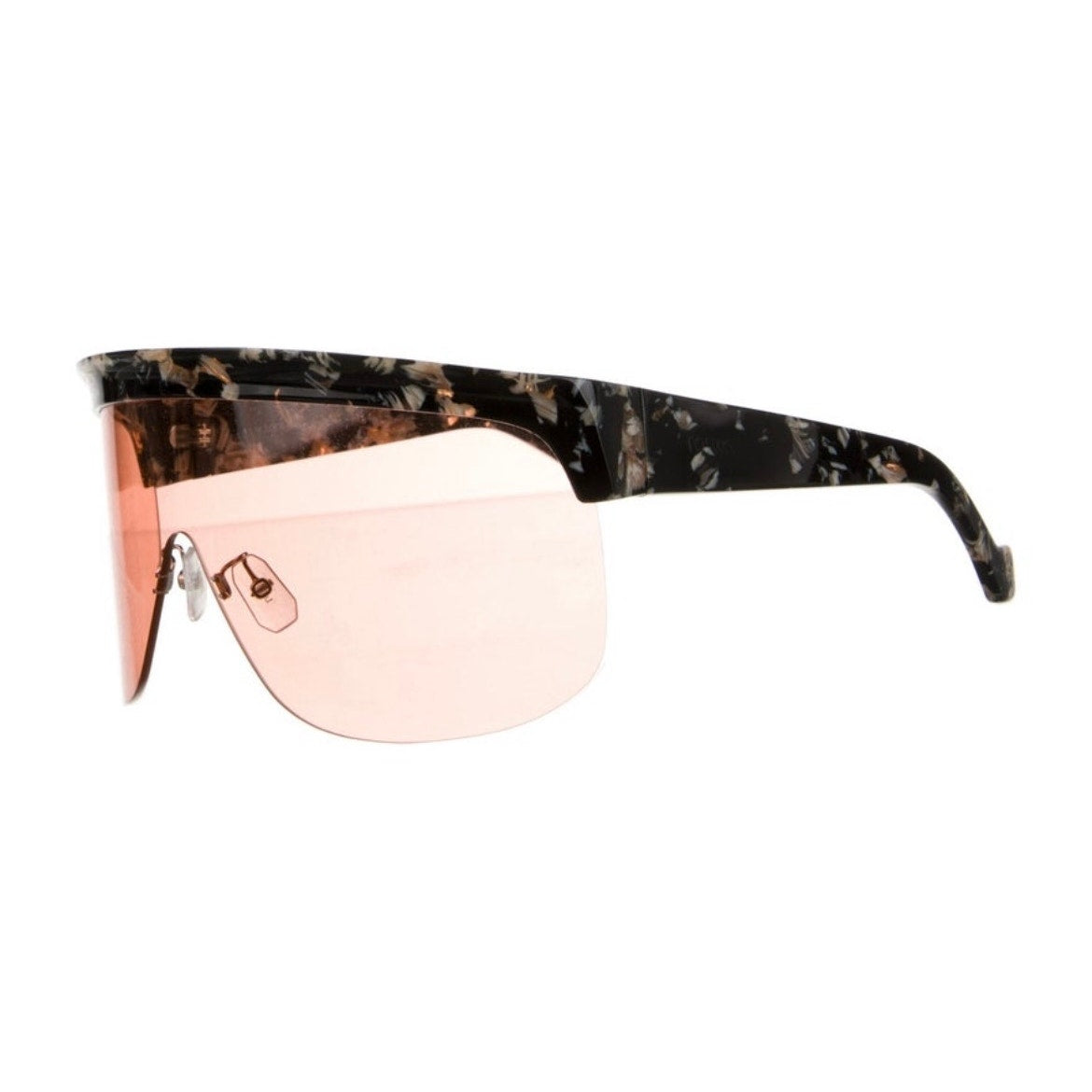 Pink Translucent Sheild Sunglasses