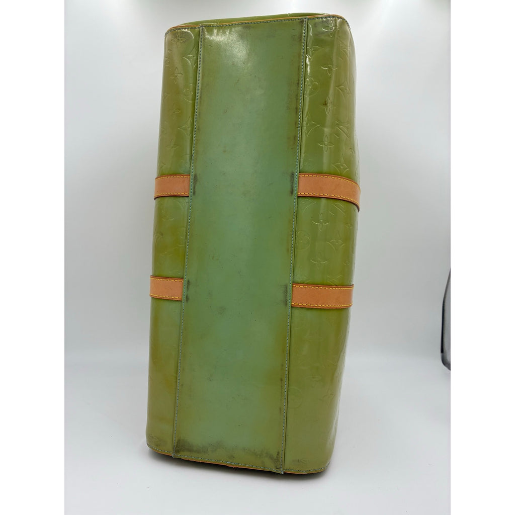 Vintage Monogram Vernis Mercer Green Boston Bag