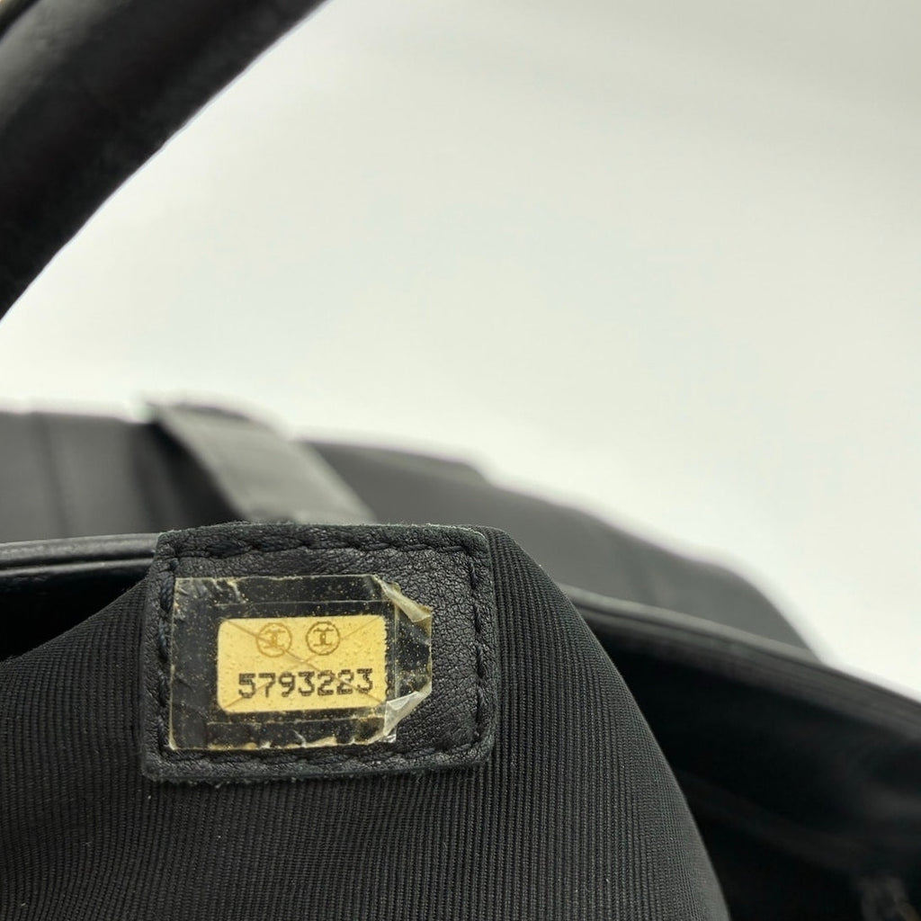 Vintage 1997 Caviar Leather CC Black Tote Bag