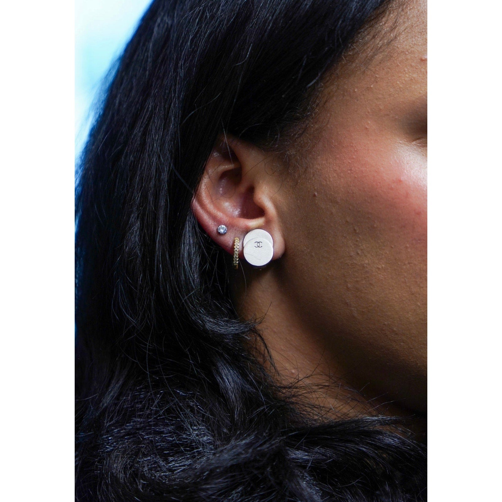 Vintage CC Clip-On Earrings