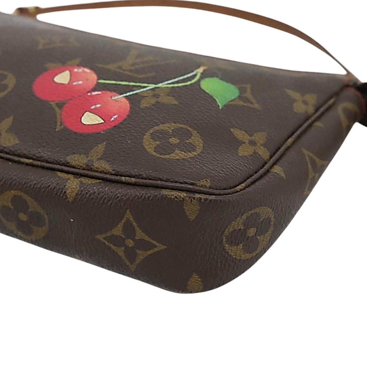 LV x Takashi Murakami 2004 Monogram Cerises Pochette Accessoires