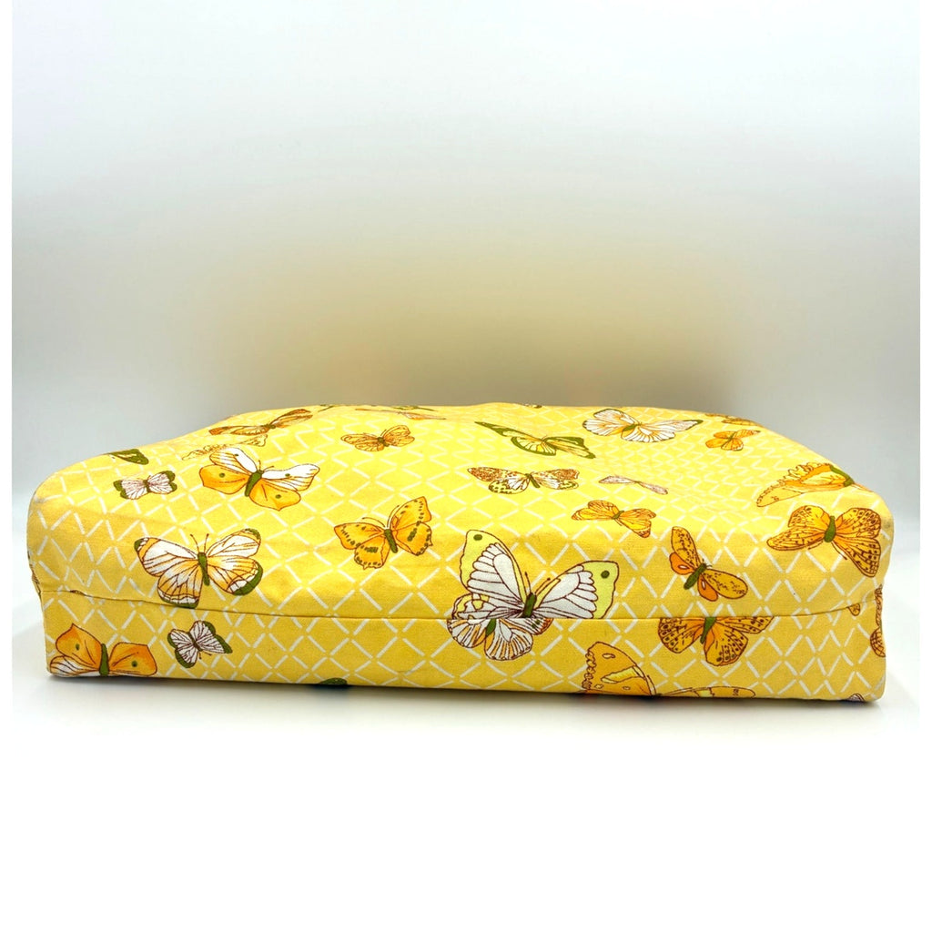 HERMES Vintage Yellow Butterfly Tote