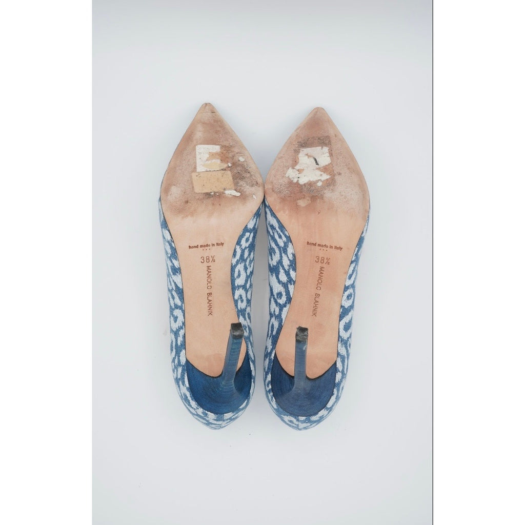 Denim Printed Pumps