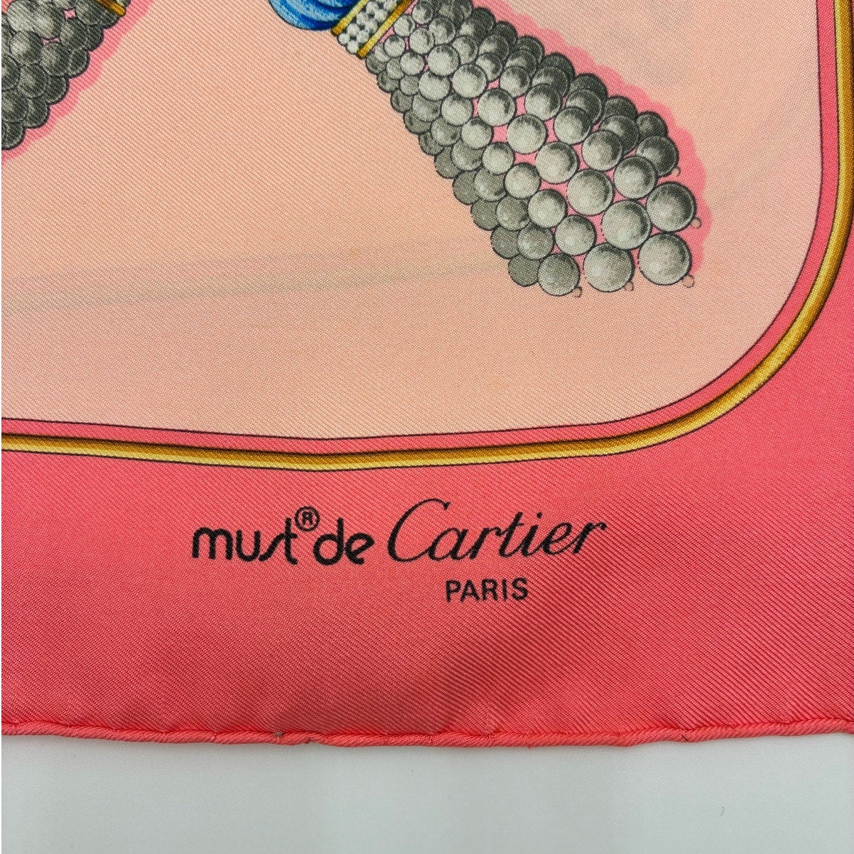 33" Vintage Silk Pink Scarf